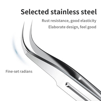 MaAnt SS-J  Sharp Edge Magnetic Free Stainless Steel Tweezers