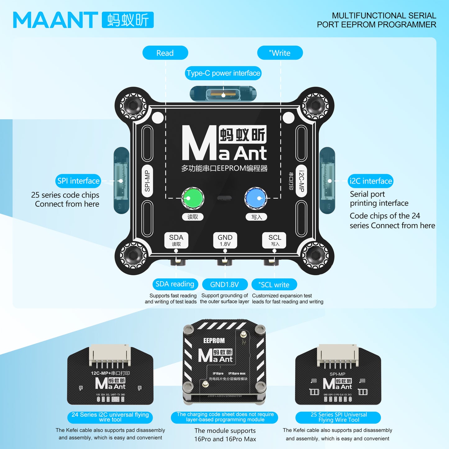 MaAnt Multifunctional Serial Port Eeprom Programmer