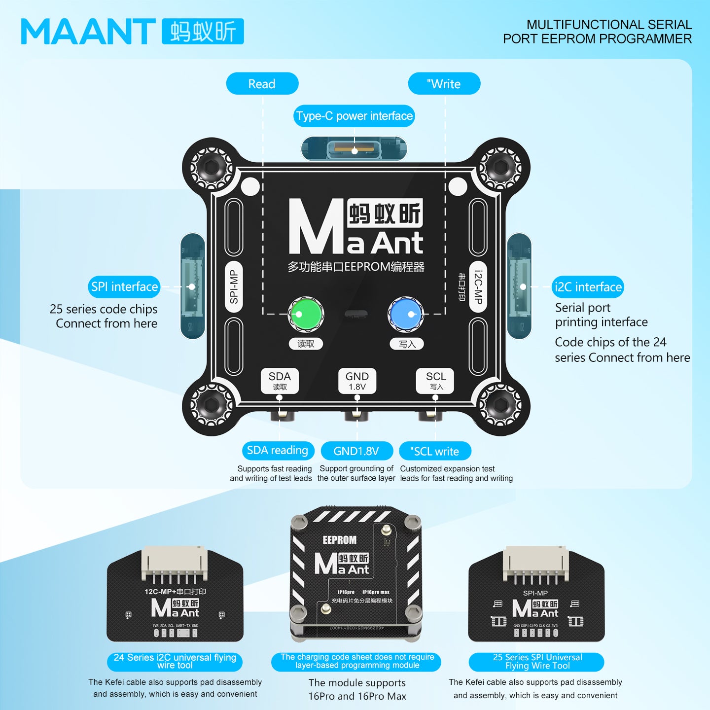 MaAnt Multifunctional Serial Port Eeprom Programmer