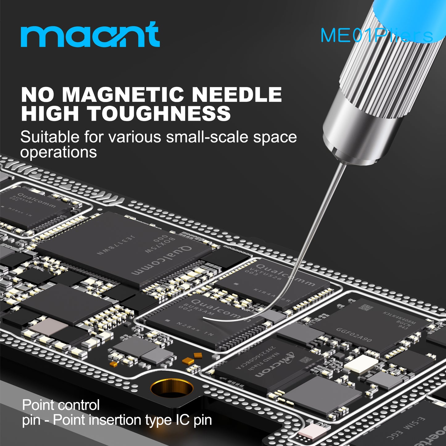 MaAnt ME01 Precision Chipnon Non-Magentic Pick-Up Needle