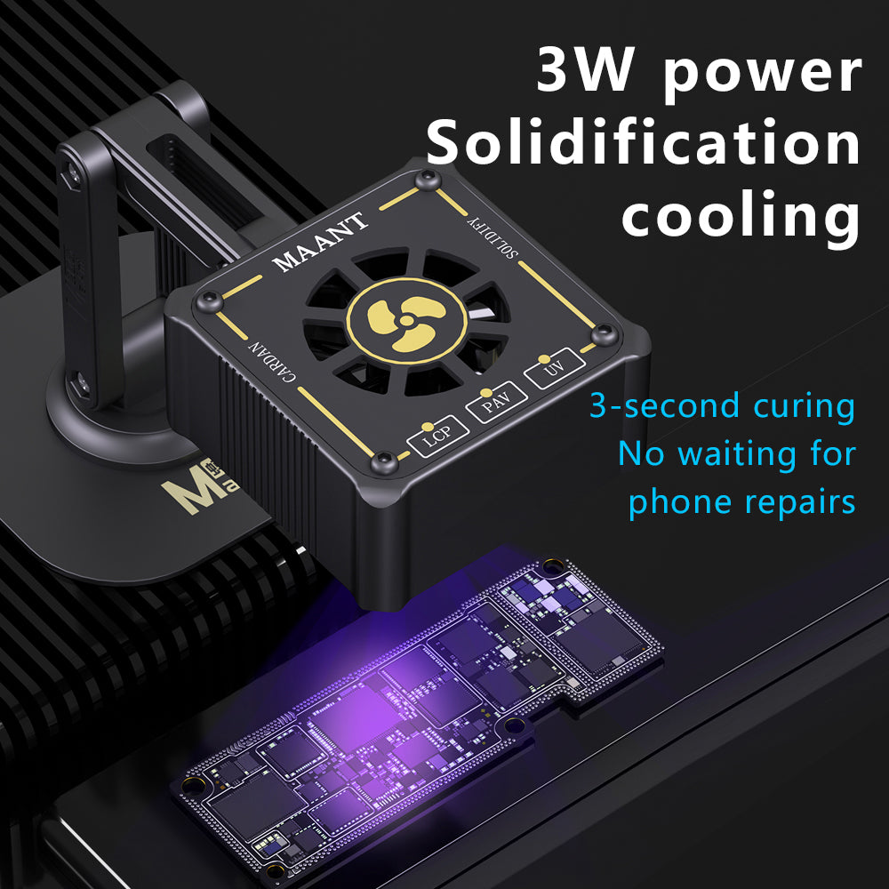 MaAnt Multi-Functional Rechargeable UV Fan Table Lamp
