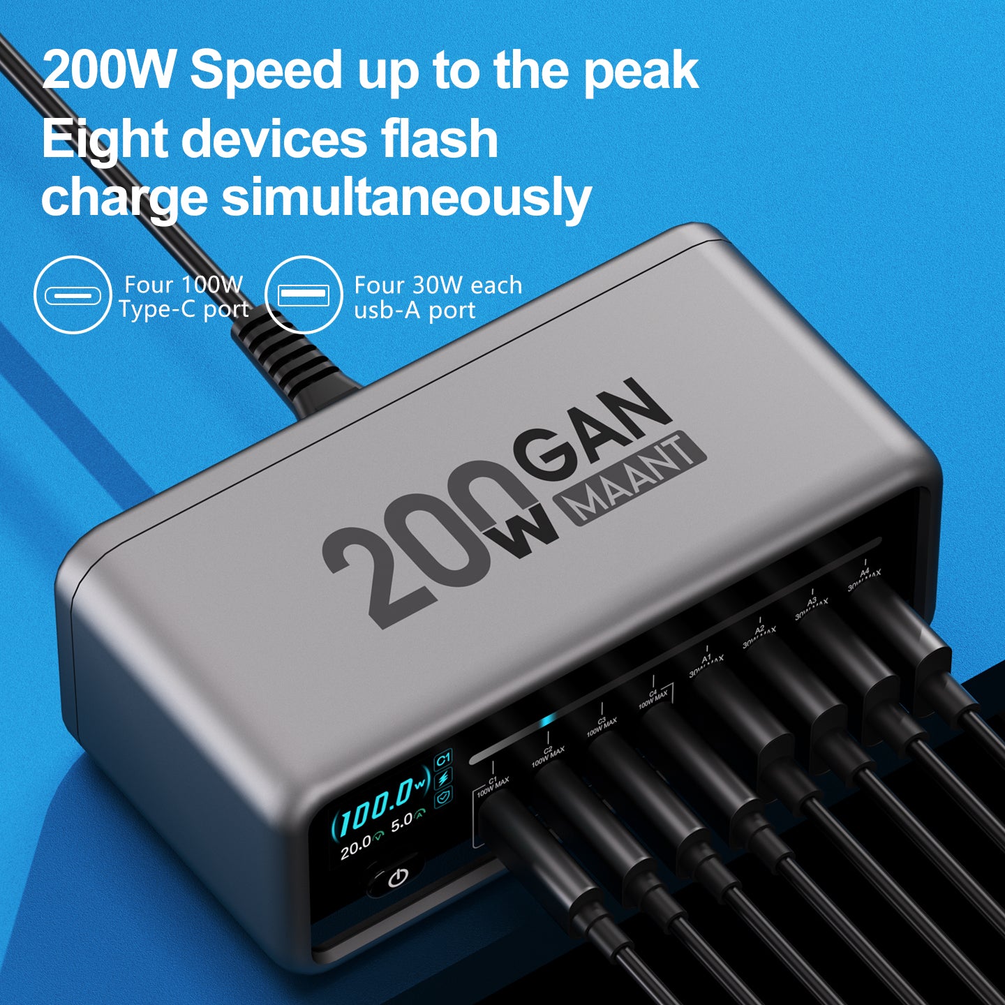 MaAnt MT-P200 GaN Nitride Desktop Charging Station