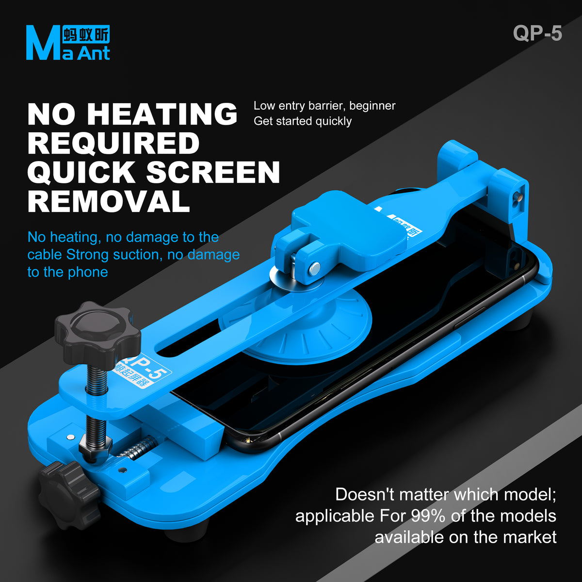 MaAnt QP-5 Blue Whale Non Heating Screen Protector