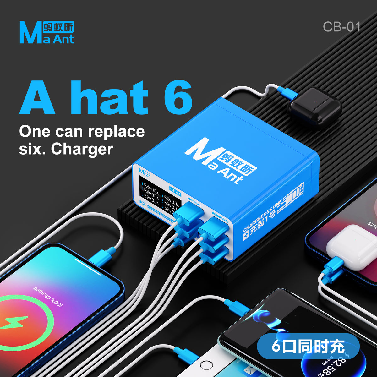 MaAnt GB-01 Multi-Port Desktop Fast Charging Station