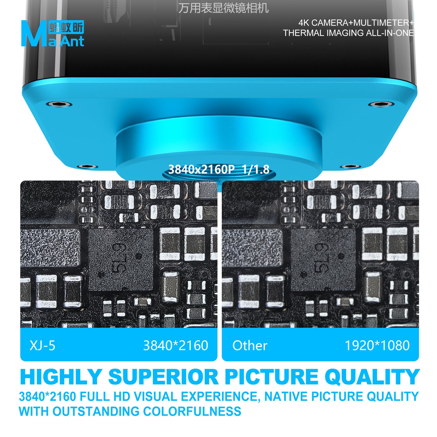 XJ-5 4K Multi-Function Multimeter Camera