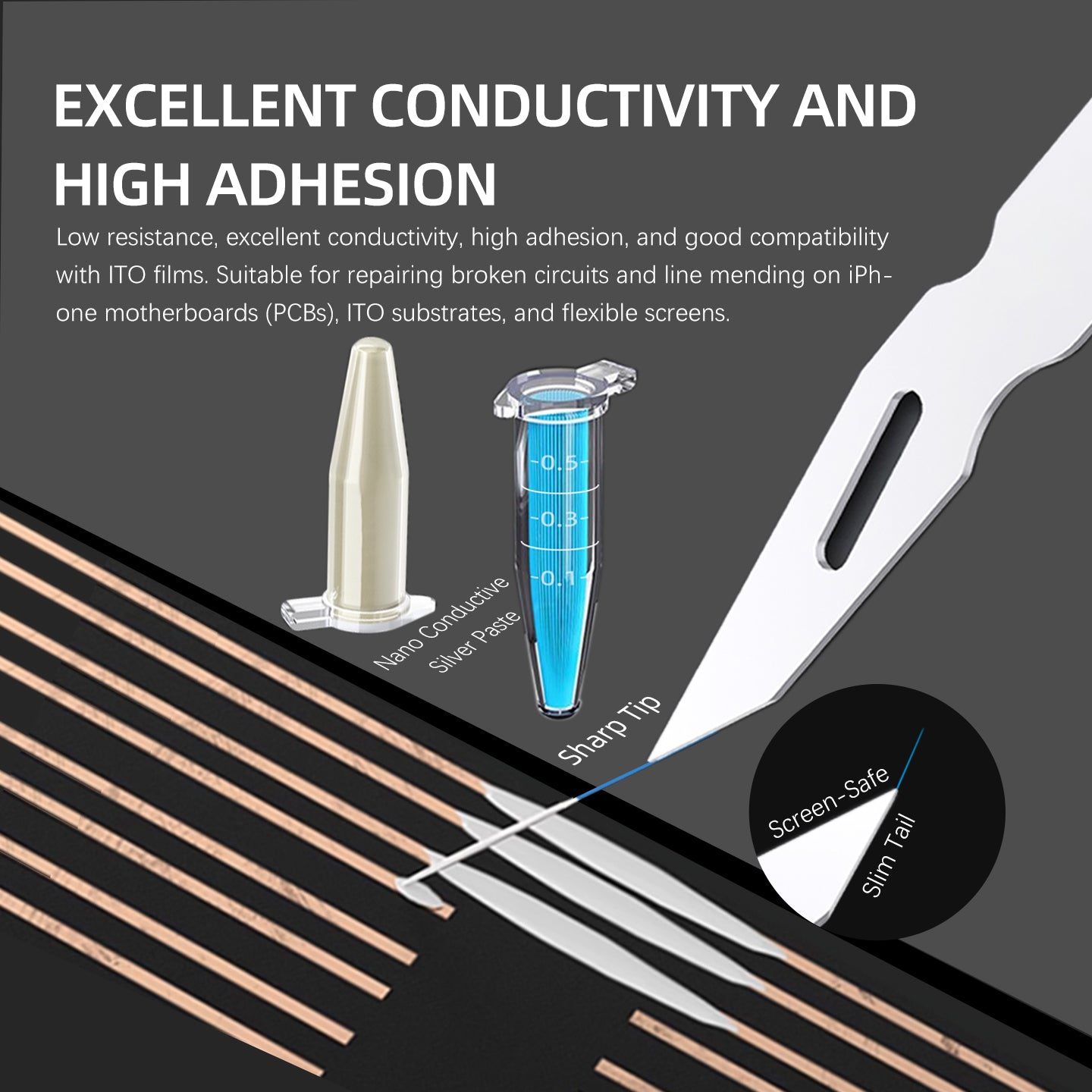 MaAnt M100-Flywire Conductive Silver Paste Kit