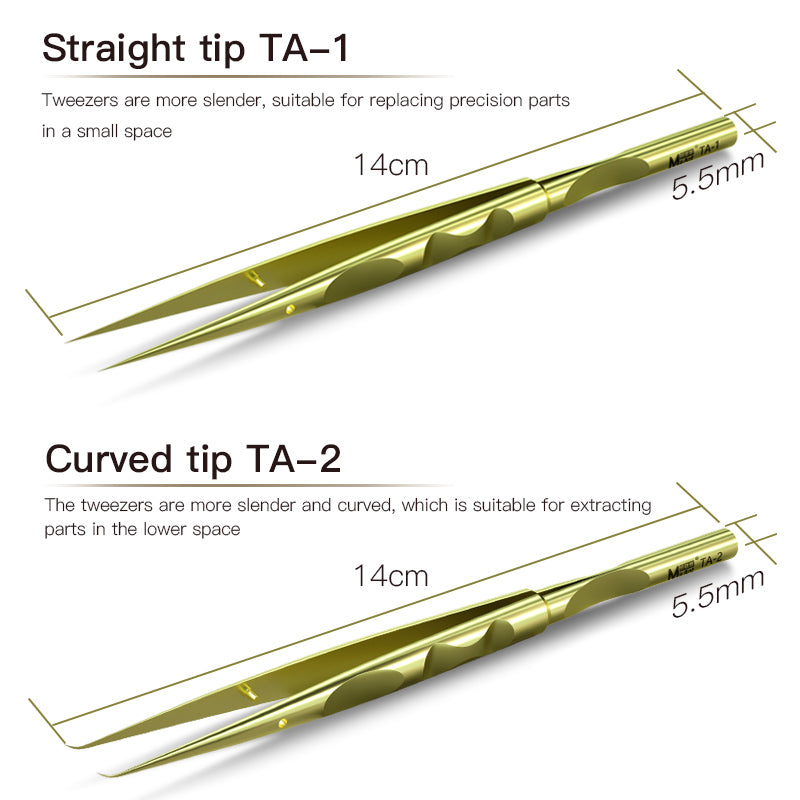 MaAnt Gemman High Precision Titanium Precision Tweezers