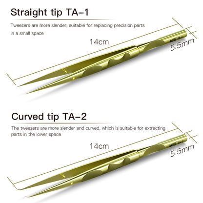 MaAnt Gemman High Precision Titanium Precision Tweezers