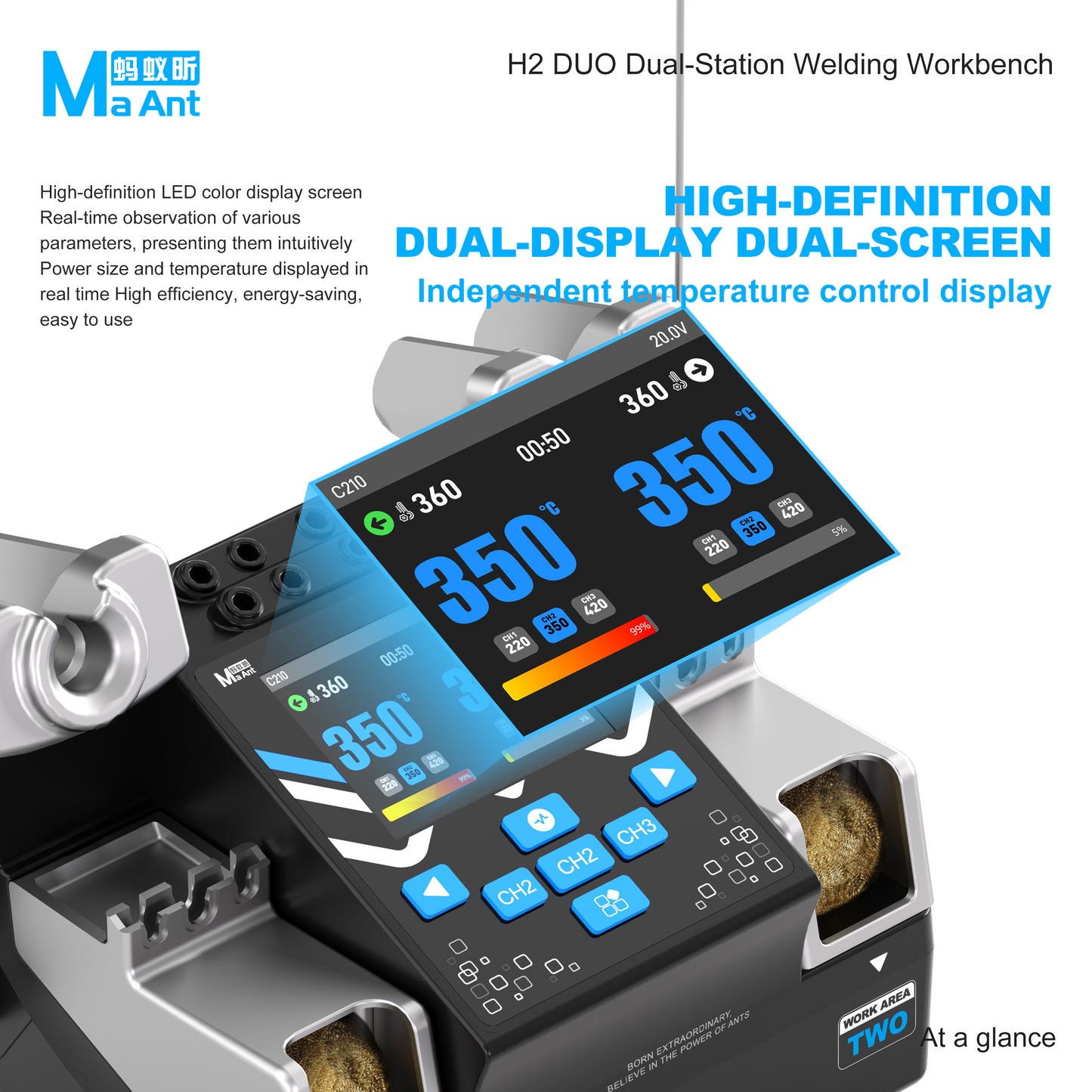 MaAnt H2 DUO Dual-Station Welding Workbench