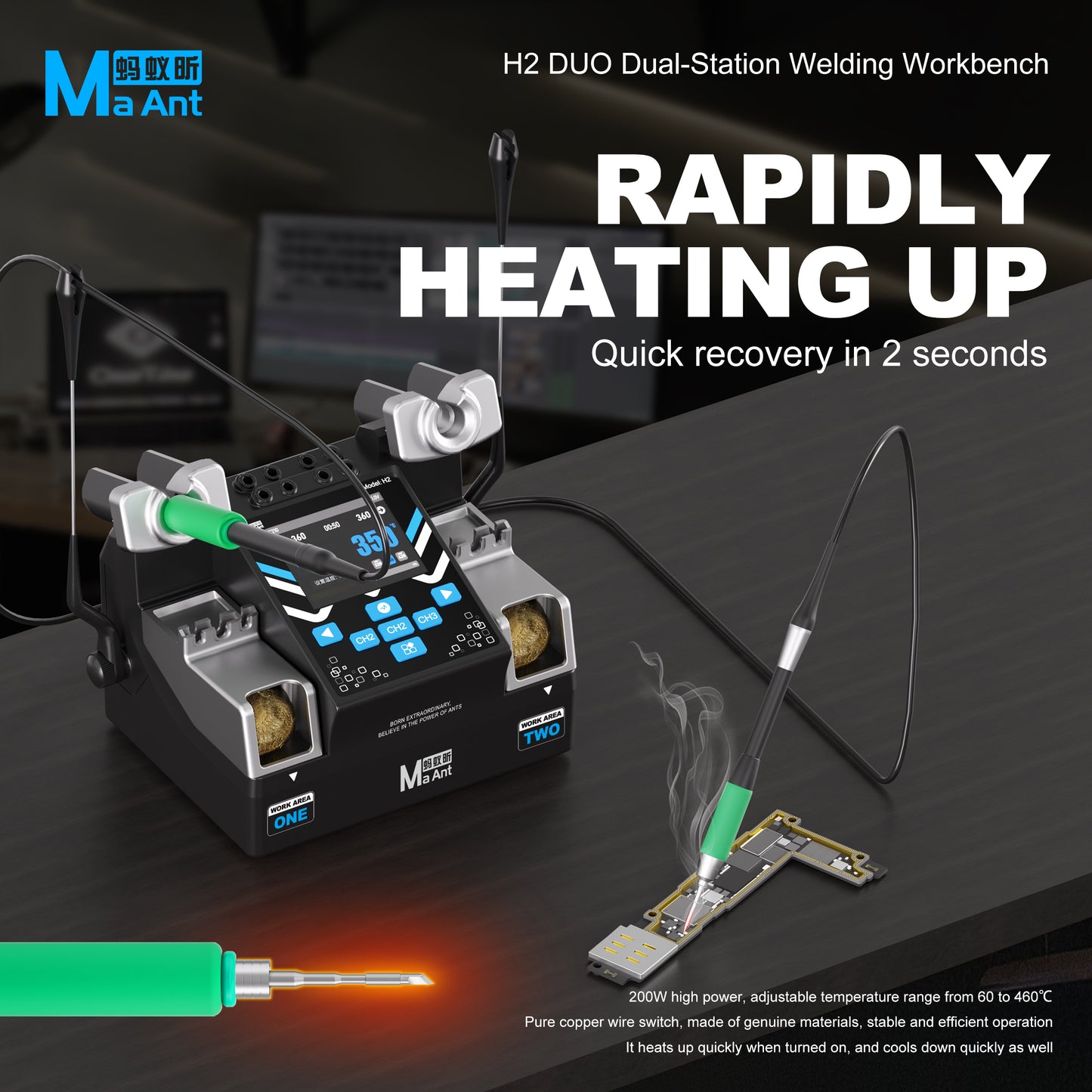 MaAnt H2 DUO Dual-Station Welding Workbench