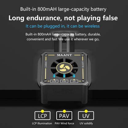 MaAnt Multi-Functional Rechargeable UV Fan Table Lamp