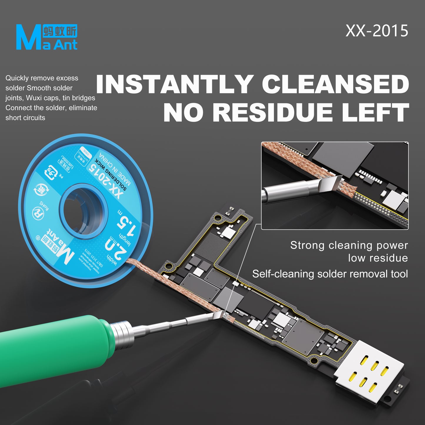 MaAnt XX-2015 Blue Whale Tin Suction Wire