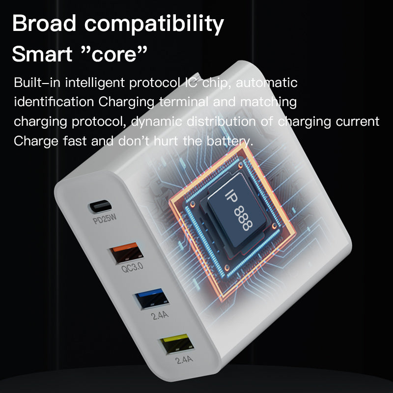 MaAnt Four-Port Multi Functional Fast Charging Appliance