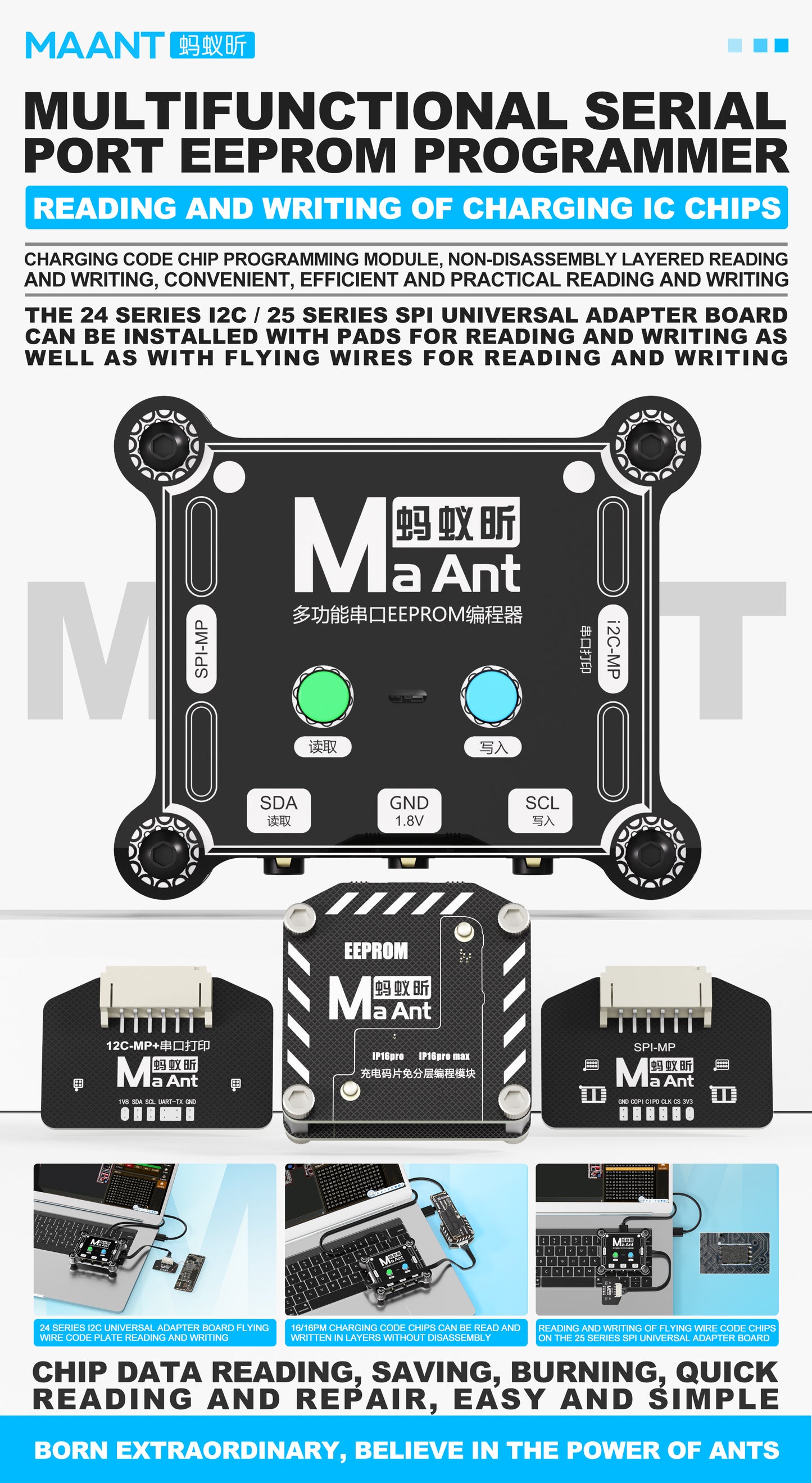 MaAnt Multifunctional Serial Port Eeprom Programmer
