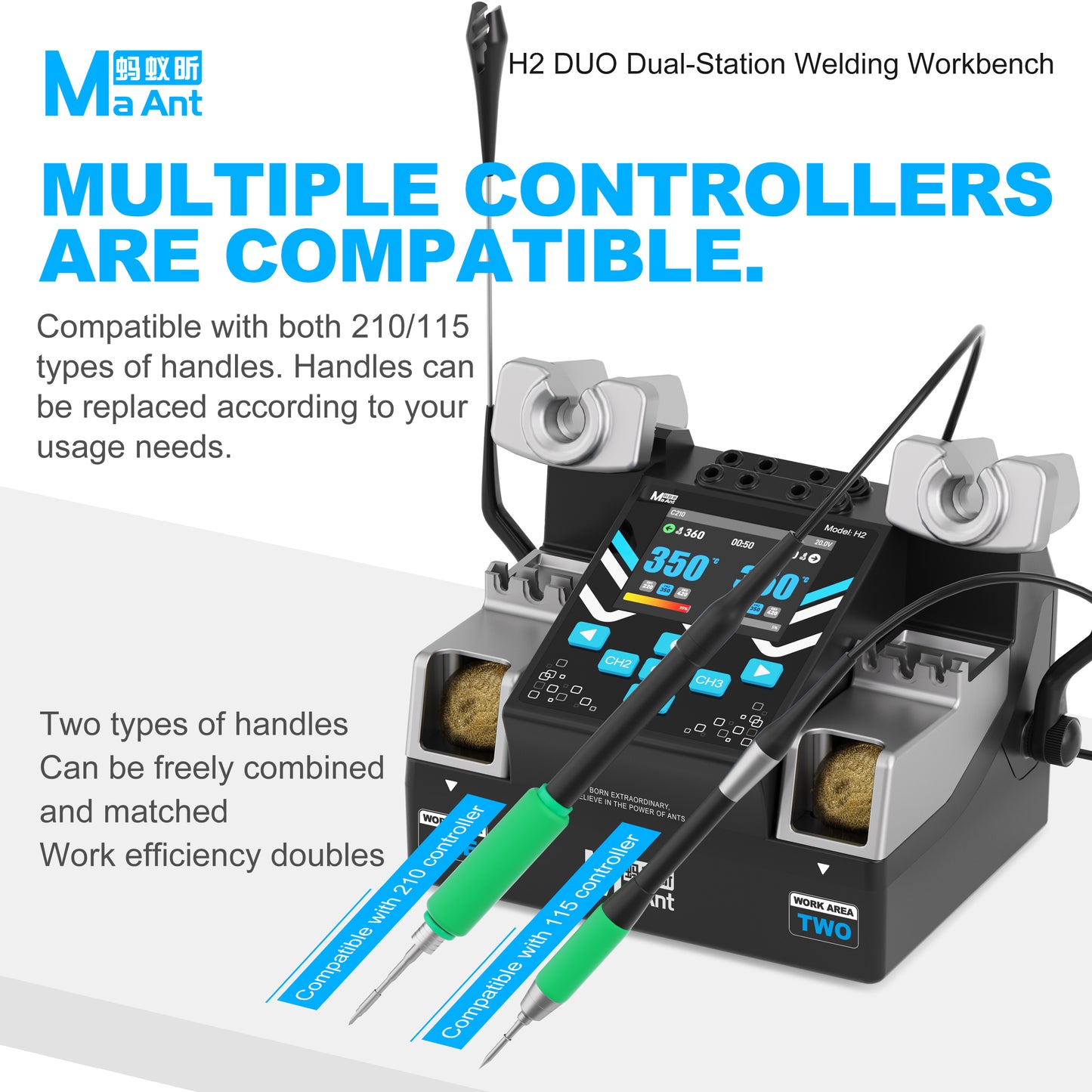 MaAnt H2 DUO Dual-Station Welding Workbench