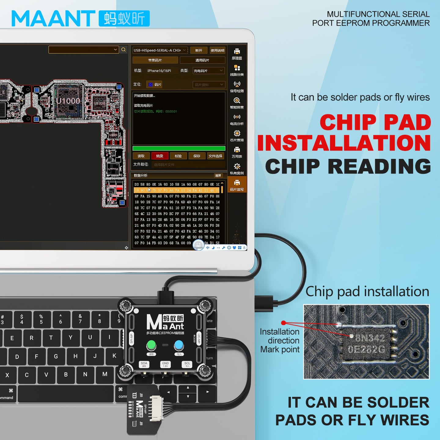 MaAnt Multifunctional Serial Port Eeprom Programmer