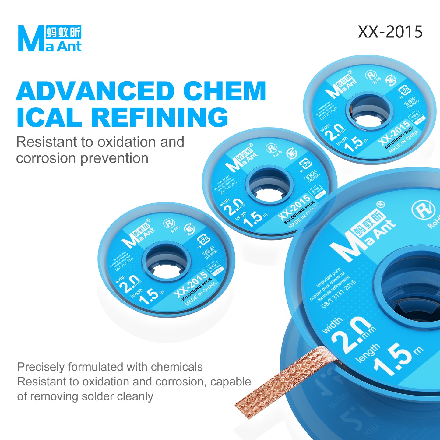 MaAnt XX-2015 Blue Whale Tin Suction Wire