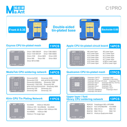 MaAnt C1PRO Magnetic Power Double-Sided Tin-Plated Platform