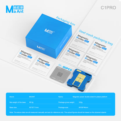 MaAnt C1PRO Magnetic Power Double-Sided Tin-Plated Platform