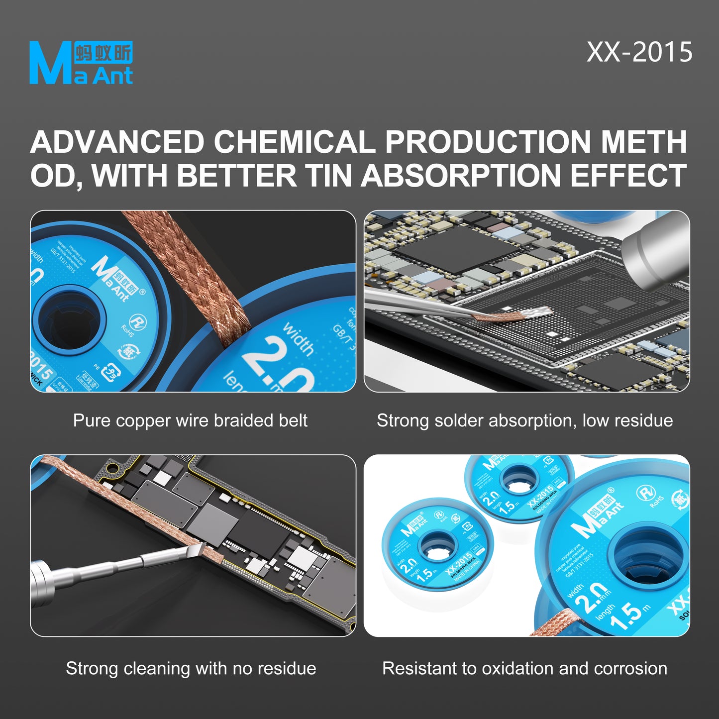 MaAnt XX-2015 Blue Whale Tin Suction Wire