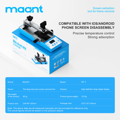 MaAnt QP-3 The Large  Blue Bee Screen Removal Tool