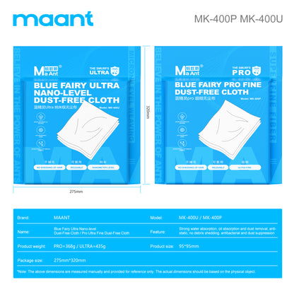 MaAnt MK-400 Nanometer Sized Dust-Free Cloth