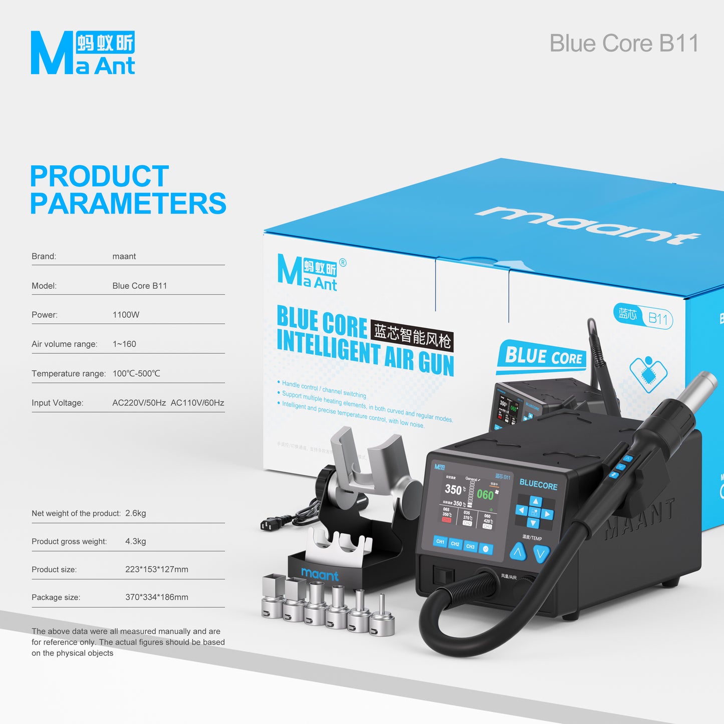 MaAnt B11 Blue Core Intelligent Hot Air Gnn