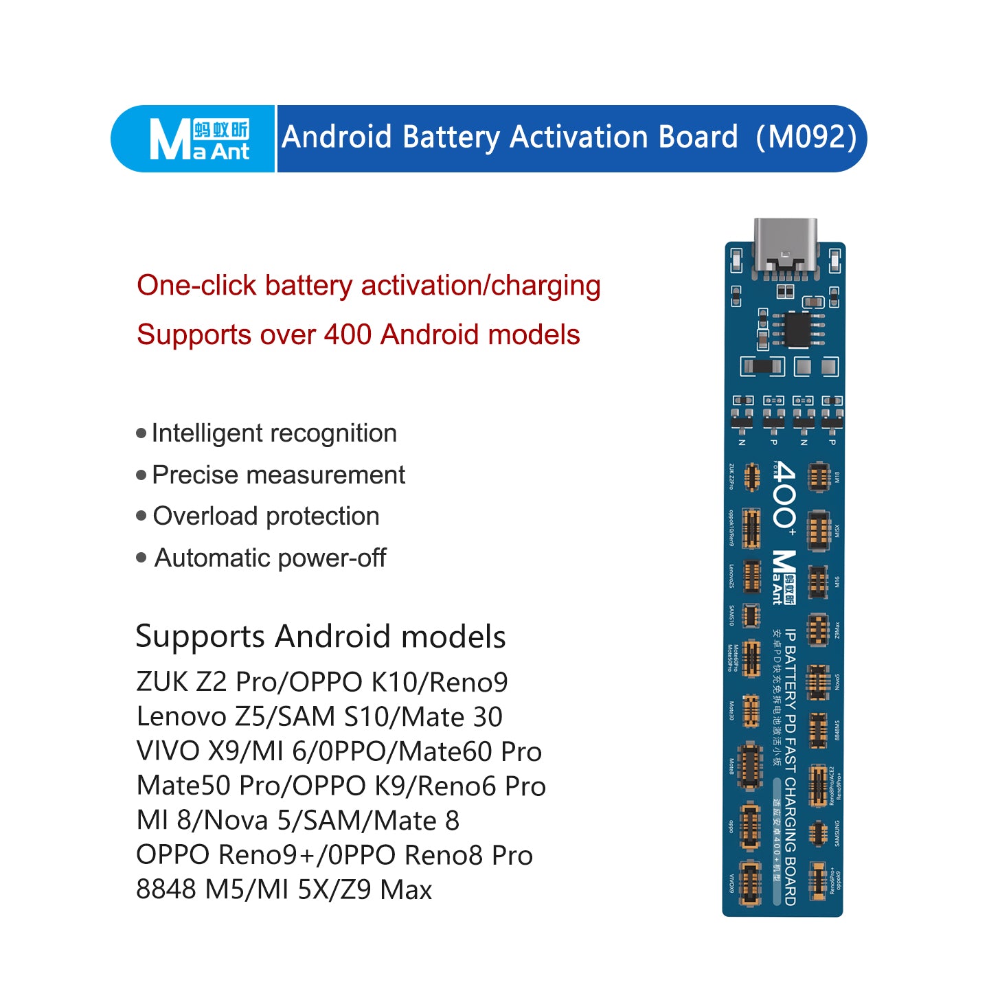 MaAnt Battery Activation Board