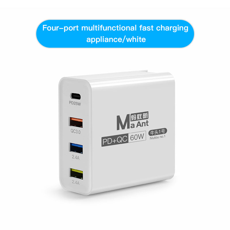 MaAnt Four-Port Multi Functional Fast Charging Appliance