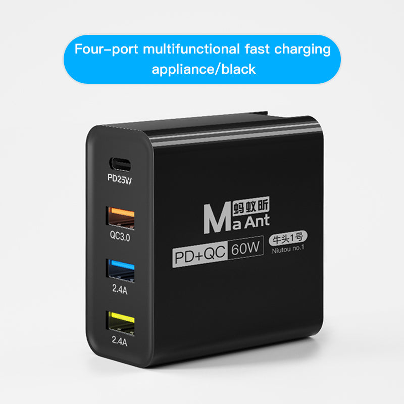 MaAnt Four-Port Multi Functional Fast Charging Appliance
