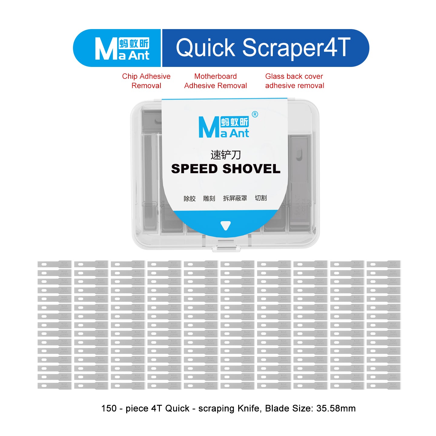 MaAnt 4T Rapid  Adhesive Scraper