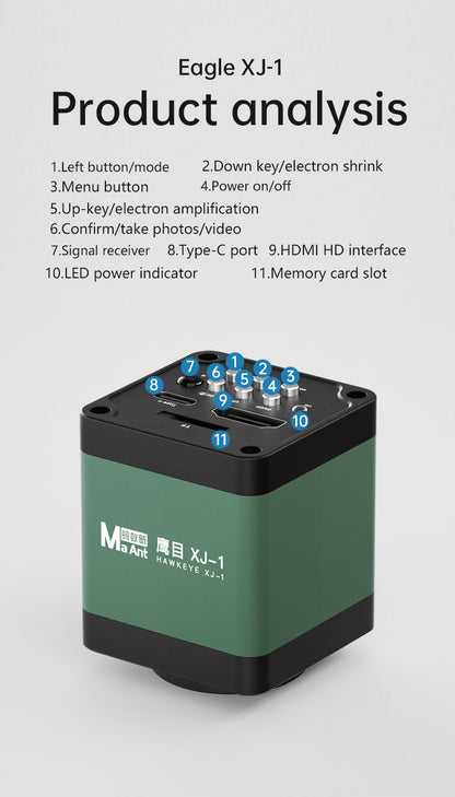 MaAnt 4K HD Microscope Camera Eagle XJ-1/XJ-2