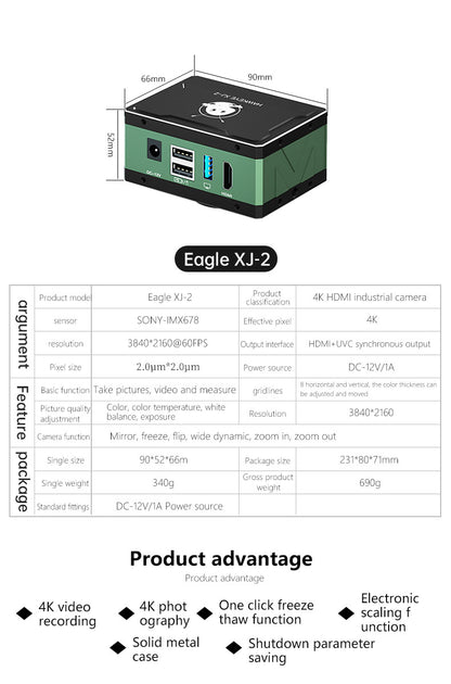 MaAnt 4K HD Microscope Camera Eagle XJ-1/XJ-2